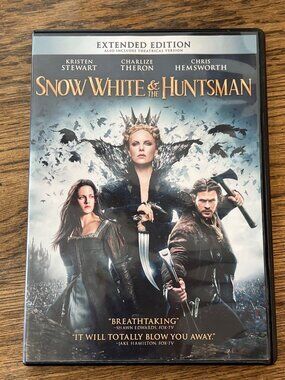 Snow White & The Huntsman 2012 Movie DVD Extended Action Adventure Pre-Owned